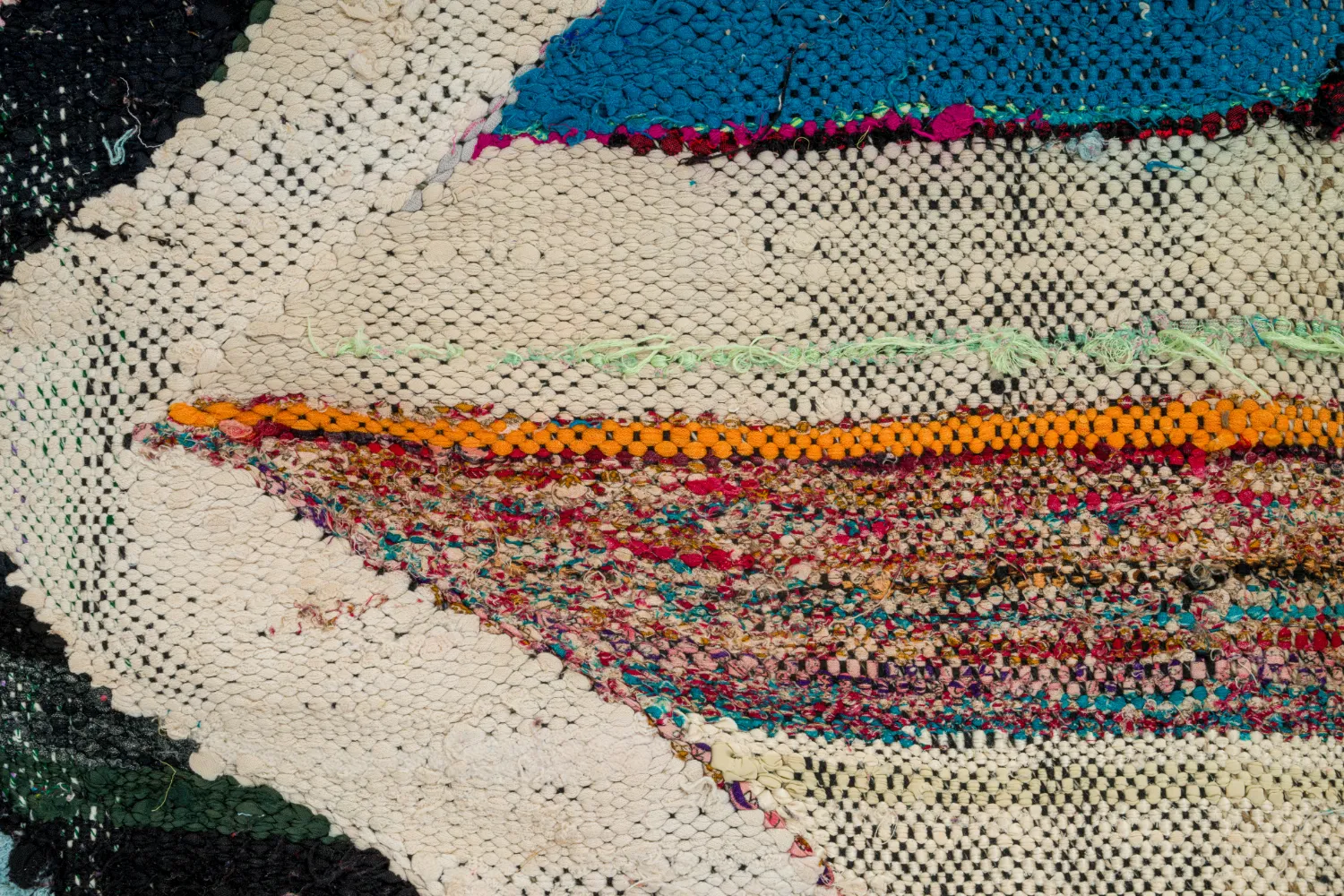 Marokkaanse Berber tapijt Boucherouite 120 x 275 cm