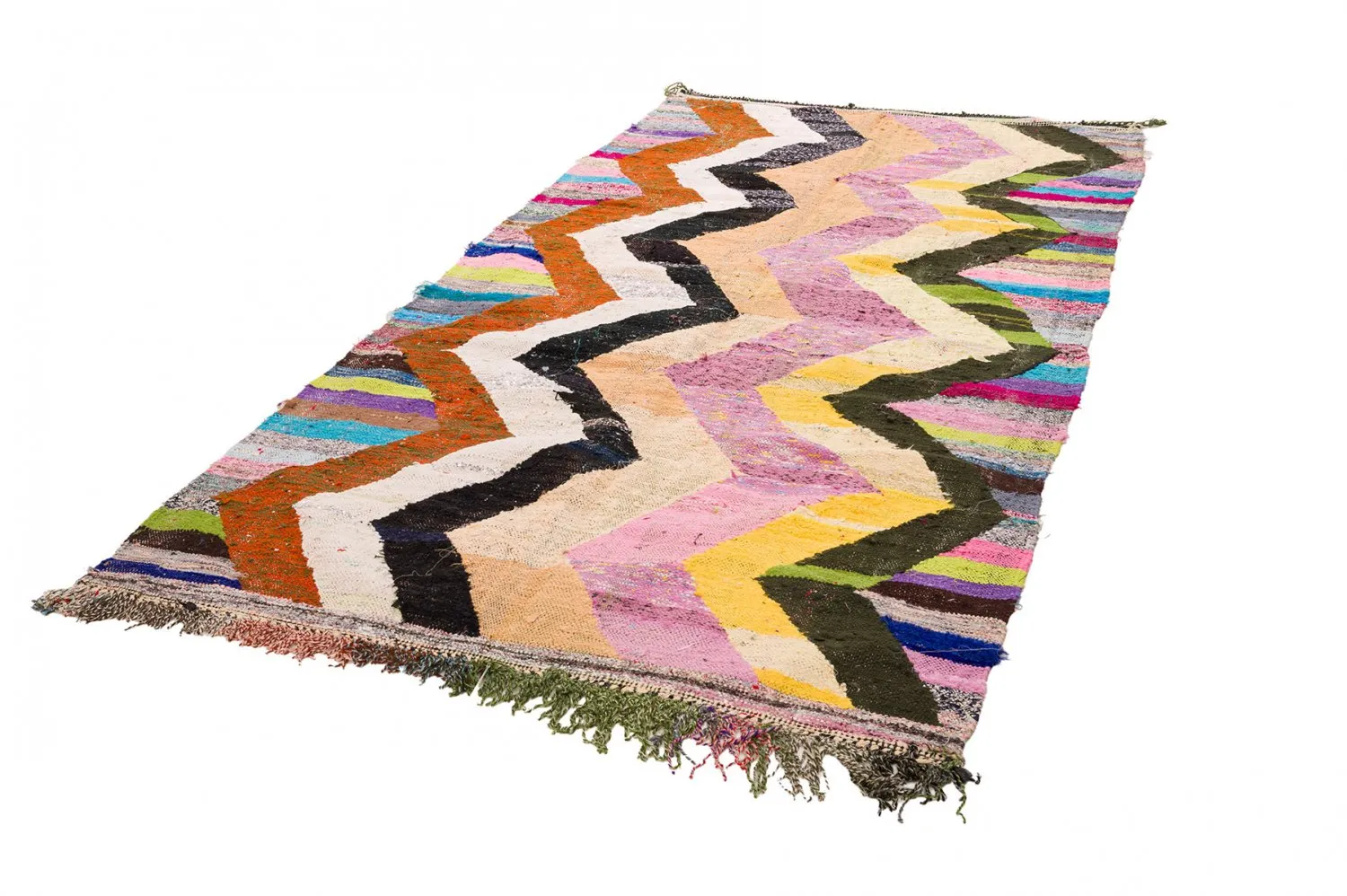 Marokkaanse Berber tapijt Boucherouite 145 x 290 cm