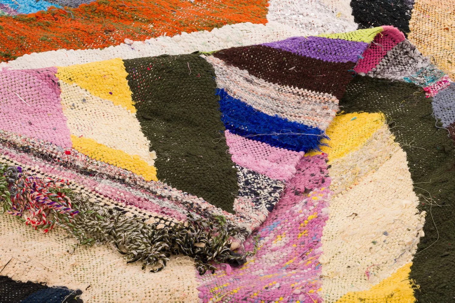 Marokkaanse Berber tapijt Boucherouite 145 x 290 cm