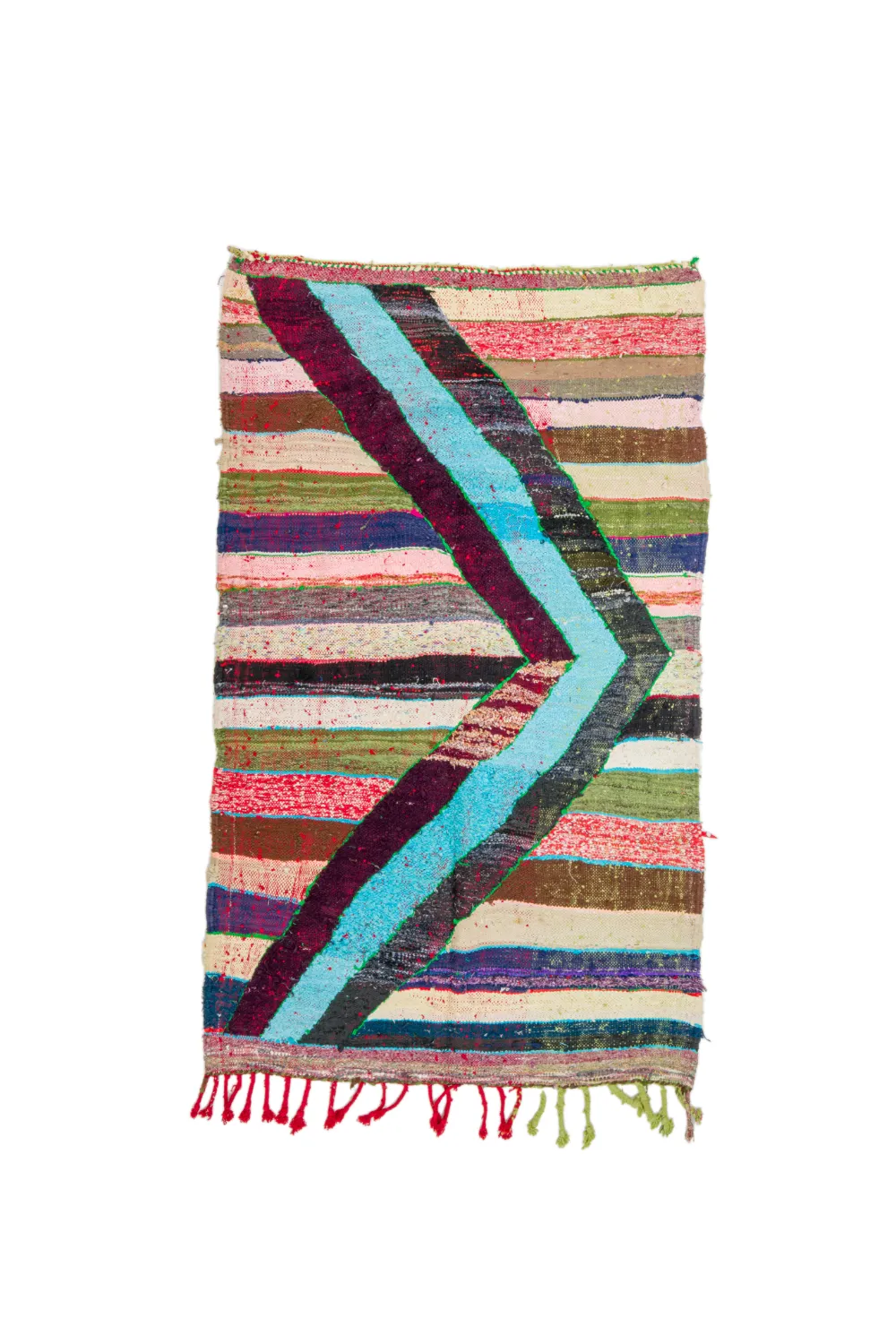 Marokkaanse Berber tapijt Boucherouite 115 x 215 cm