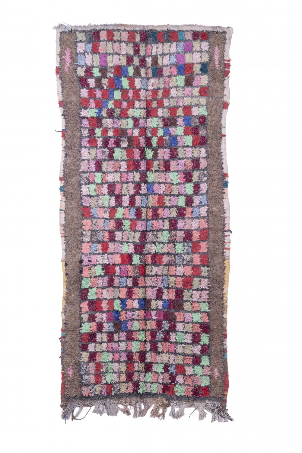 Marokkaanse Berber tapijt Boucherouite 285 x 125 cm