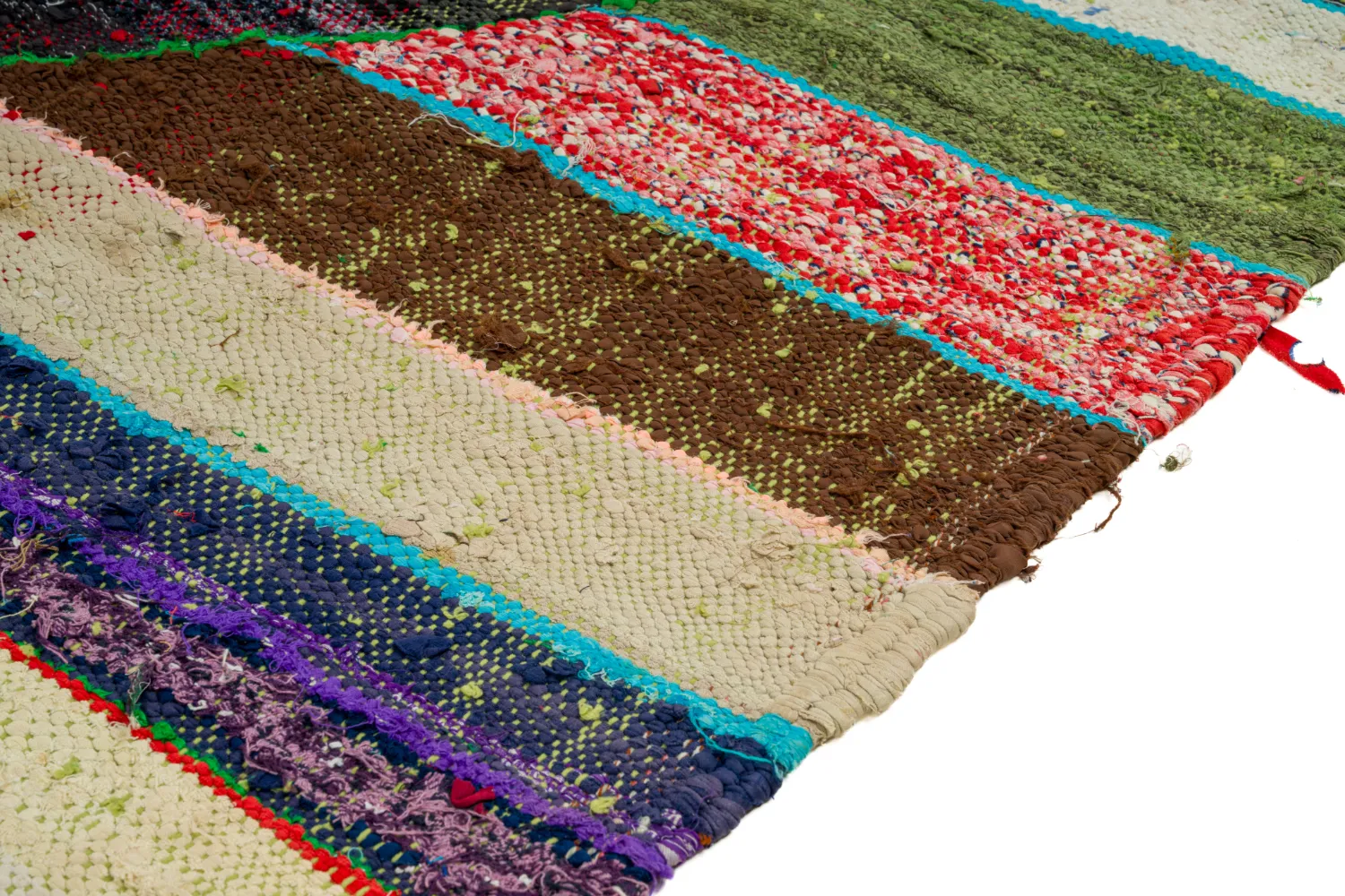 Marokkaanse Berber tapijt Boucherouite 115 x 215 cm