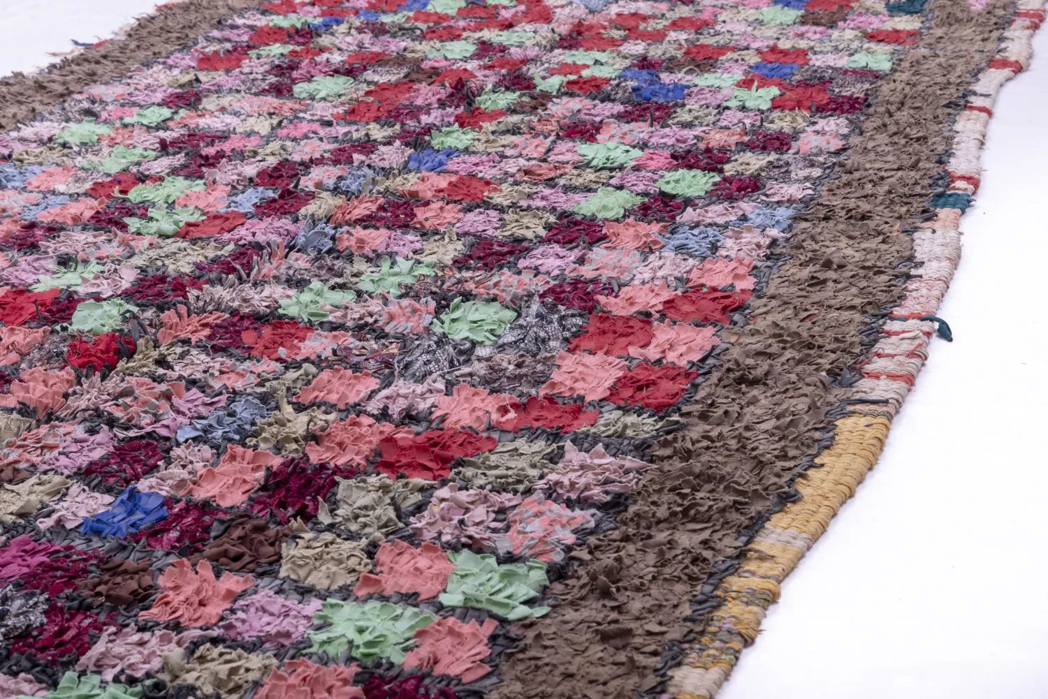Marokkaanse Berber tapijt Boucherouite 285 x 125 cm