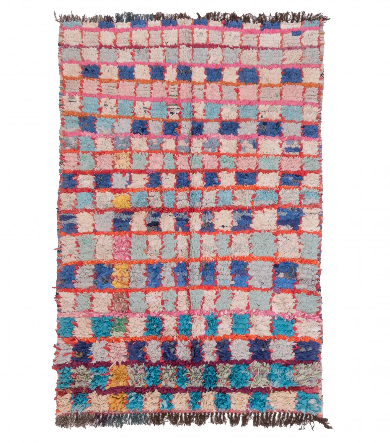 Marokkaanse Berber tapijt Boucherouite 195 x 130 cm