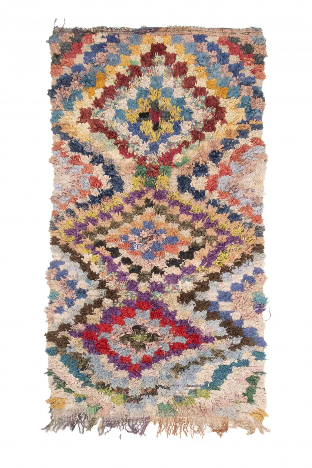 Marokkaanse Berber tapijt Boucherouite 230 x 125 cm