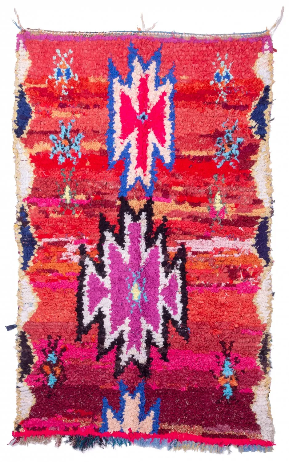 Marokkaanse Berber tapijt Boucherouite 230 x 140 cm