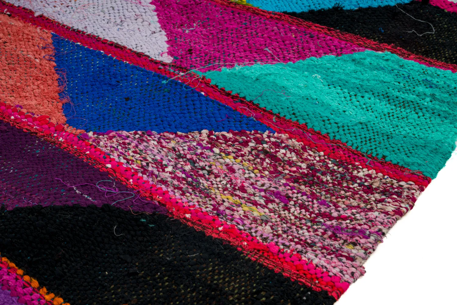 Marokkaanse Berber tapijt Boucherouite 125 x 260 cm