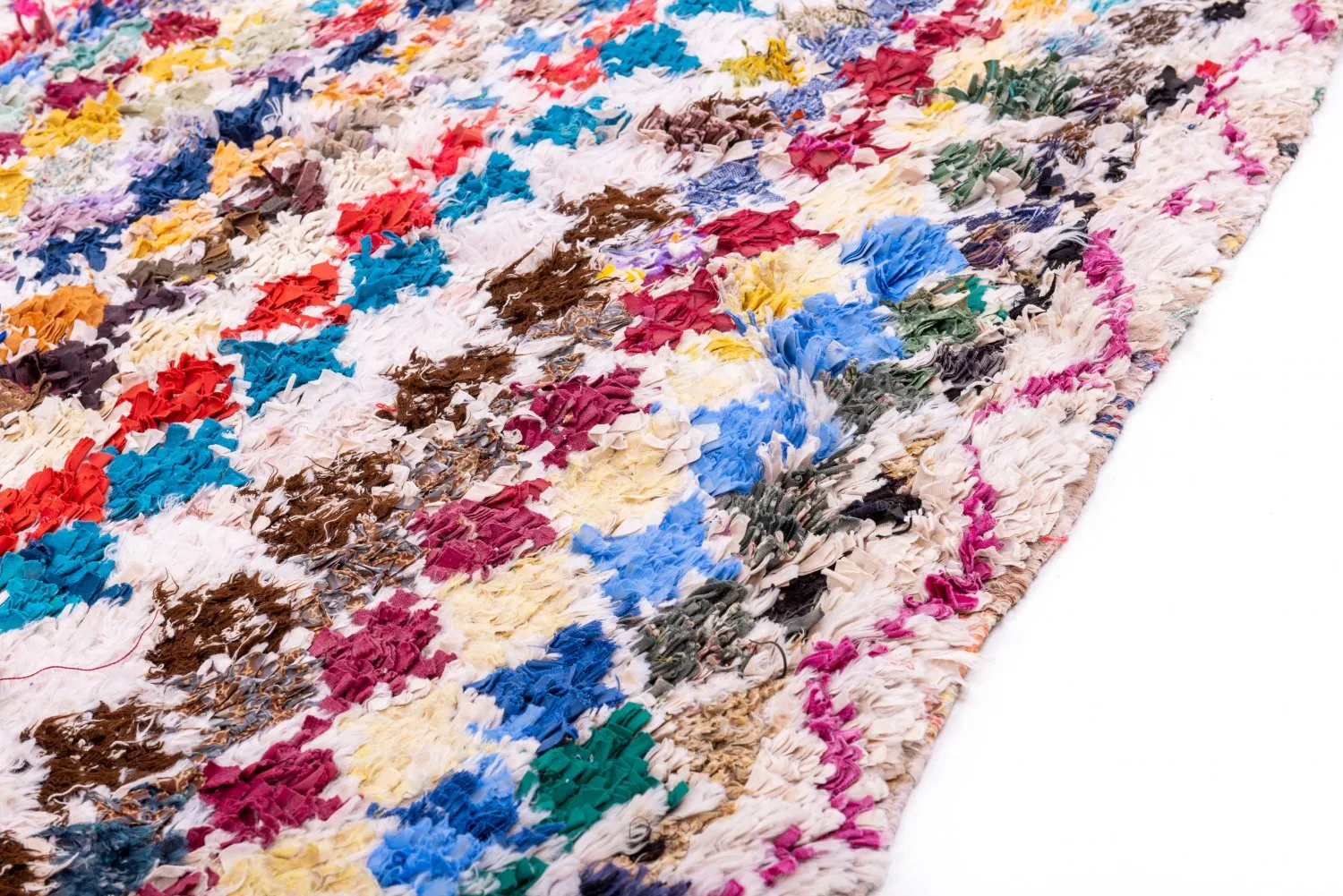 Marokkaanse Berber tapijt Boucherouite 205 x 155 cm