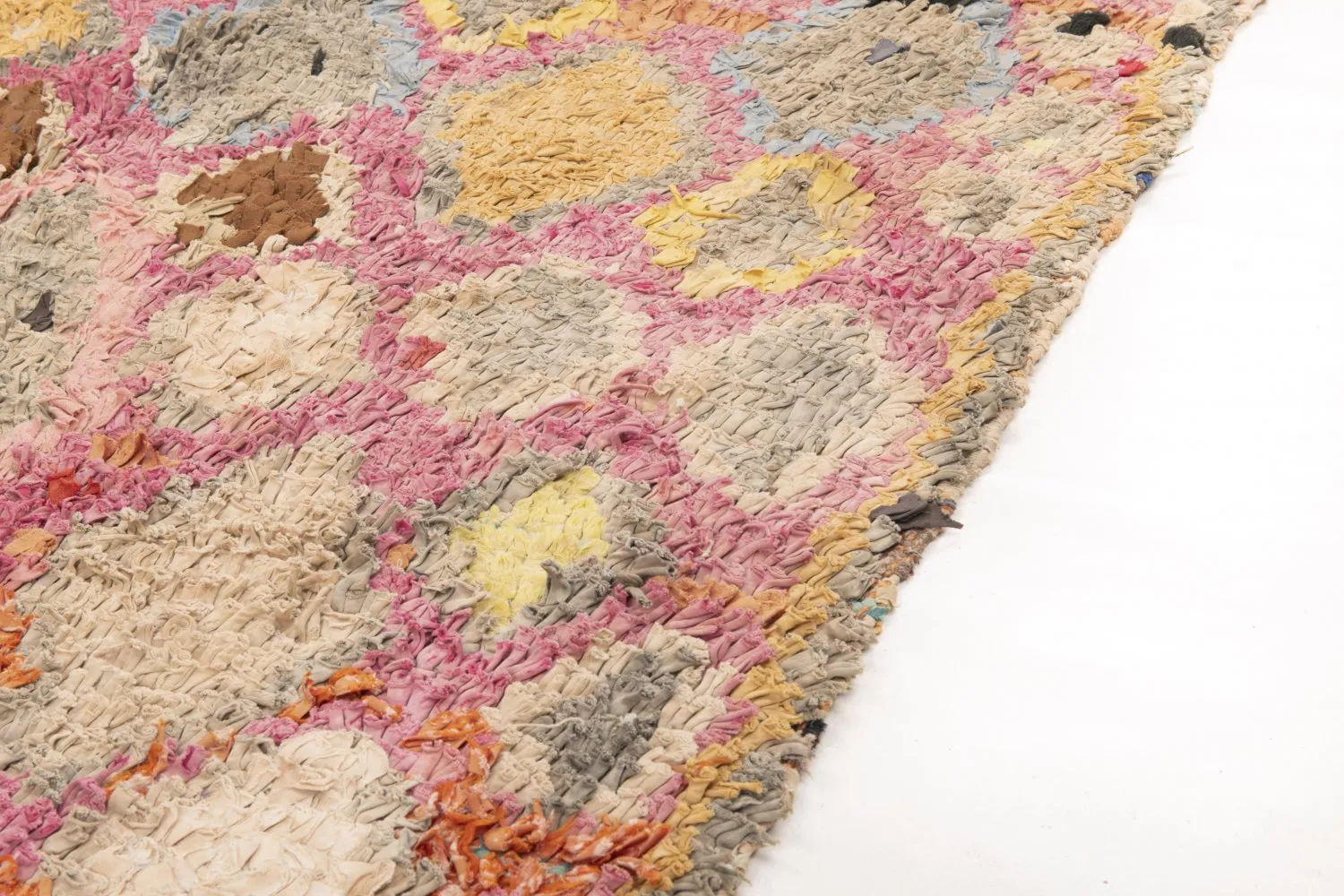 Marokkaanse Berber tapijt Boucherouite 255 x 100 cm