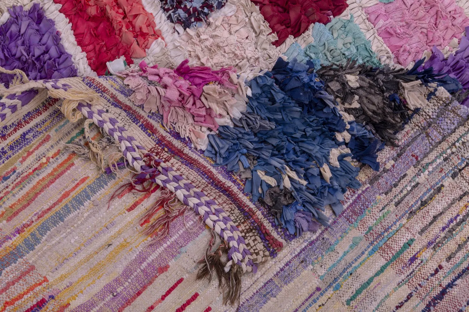 Marokkaanse Berber tapijt Boucherouite 265 x 165 cm