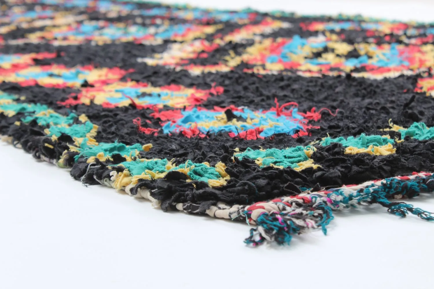 Marokkaanse Berber tapijt Boucherouite 370 x 145 cm