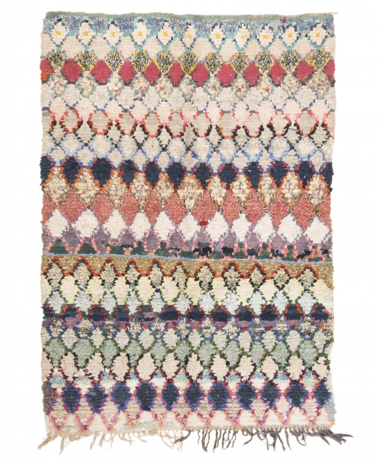 Marokkaanse Berber tapijt Boucherouite 210 x 140 cm