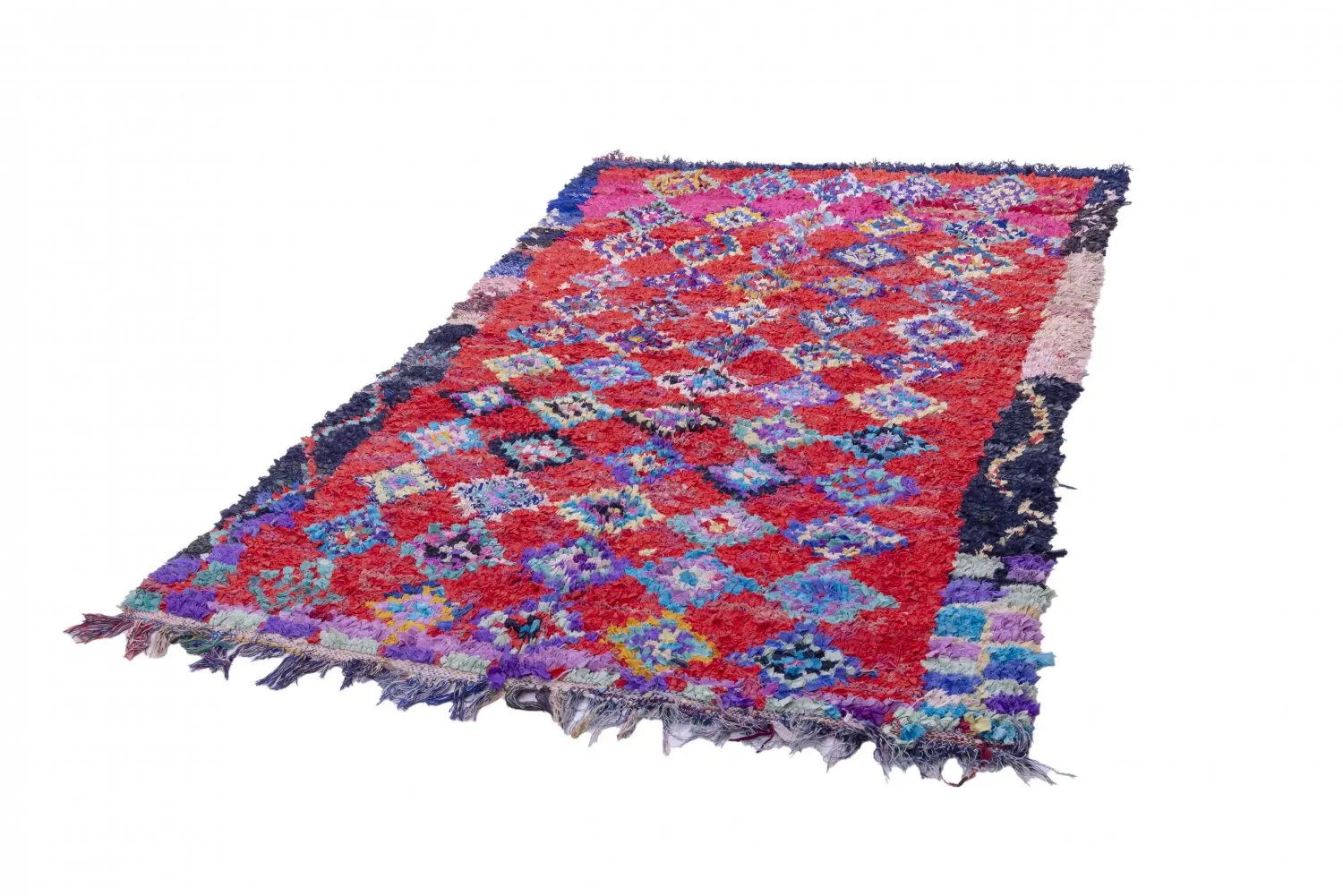 Marokkaanse Berber tapijt Boucherouite 245 x 150 cm