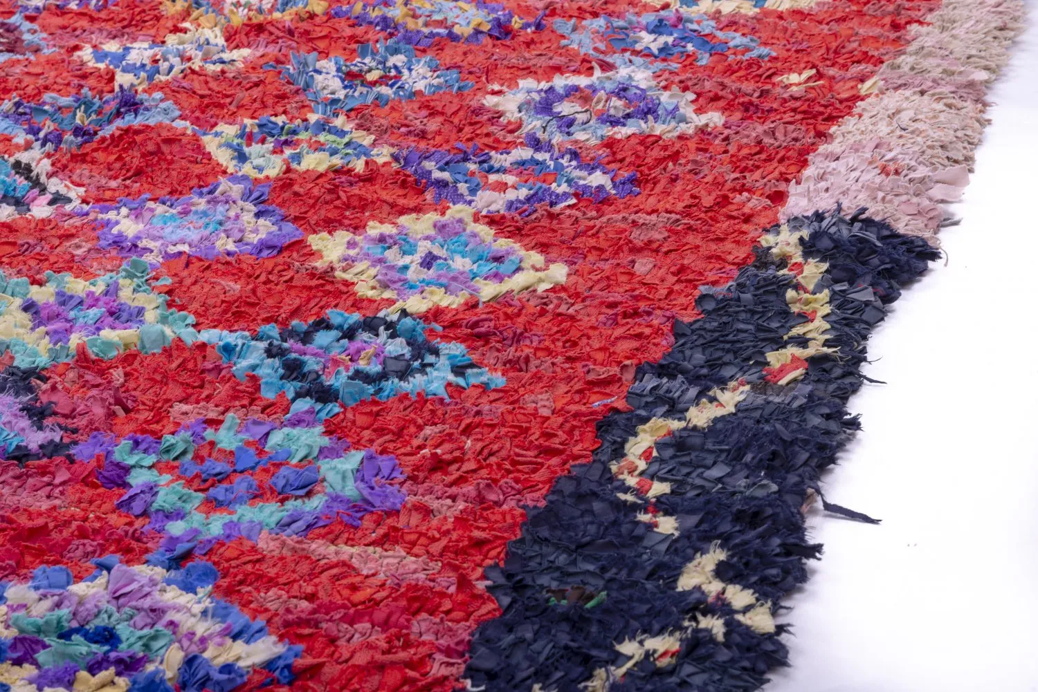 Marokkaanse Berber tapijt Boucherouite 245 x 150 cm