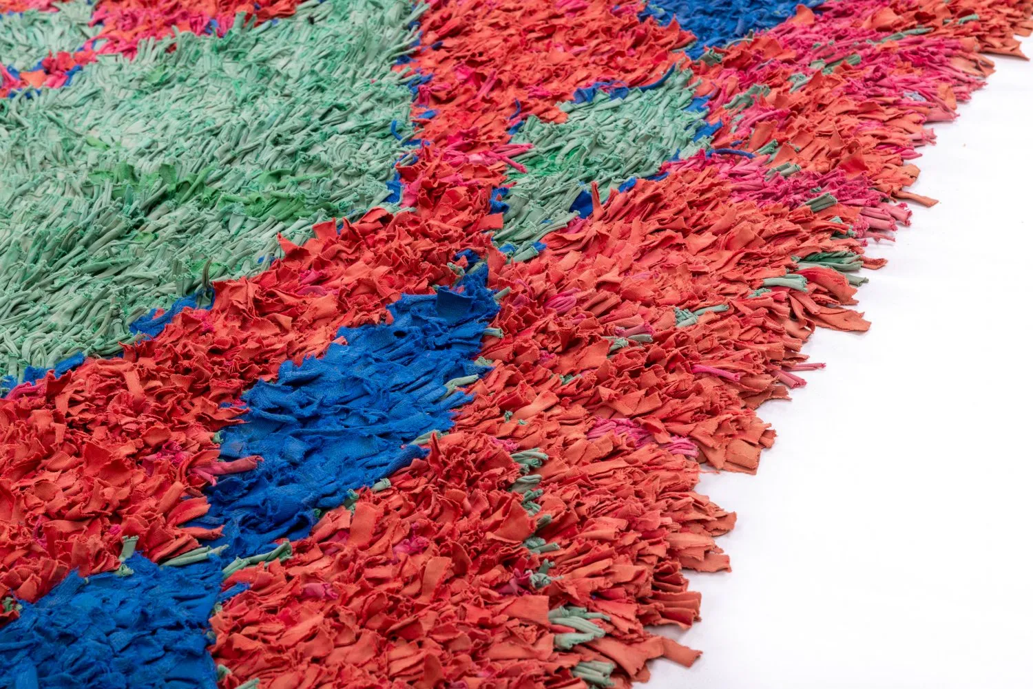 Marokkaanse Berber tapijt Boucherouite 330 x 100 cm