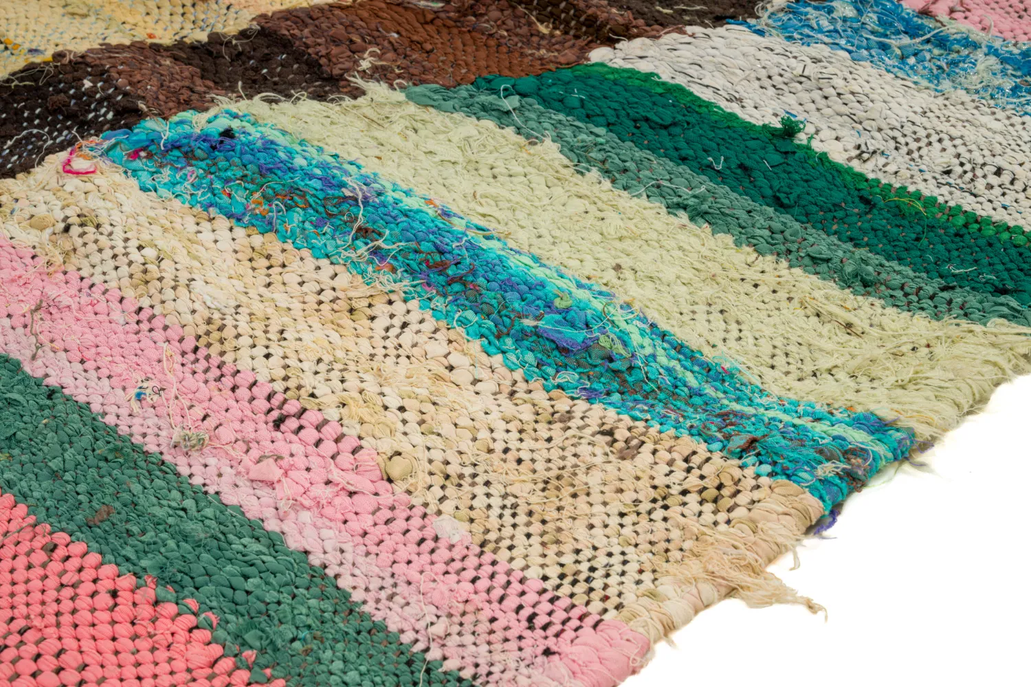 Marokkaanse Berber tapijt Boucherouite 120 x 210 cm