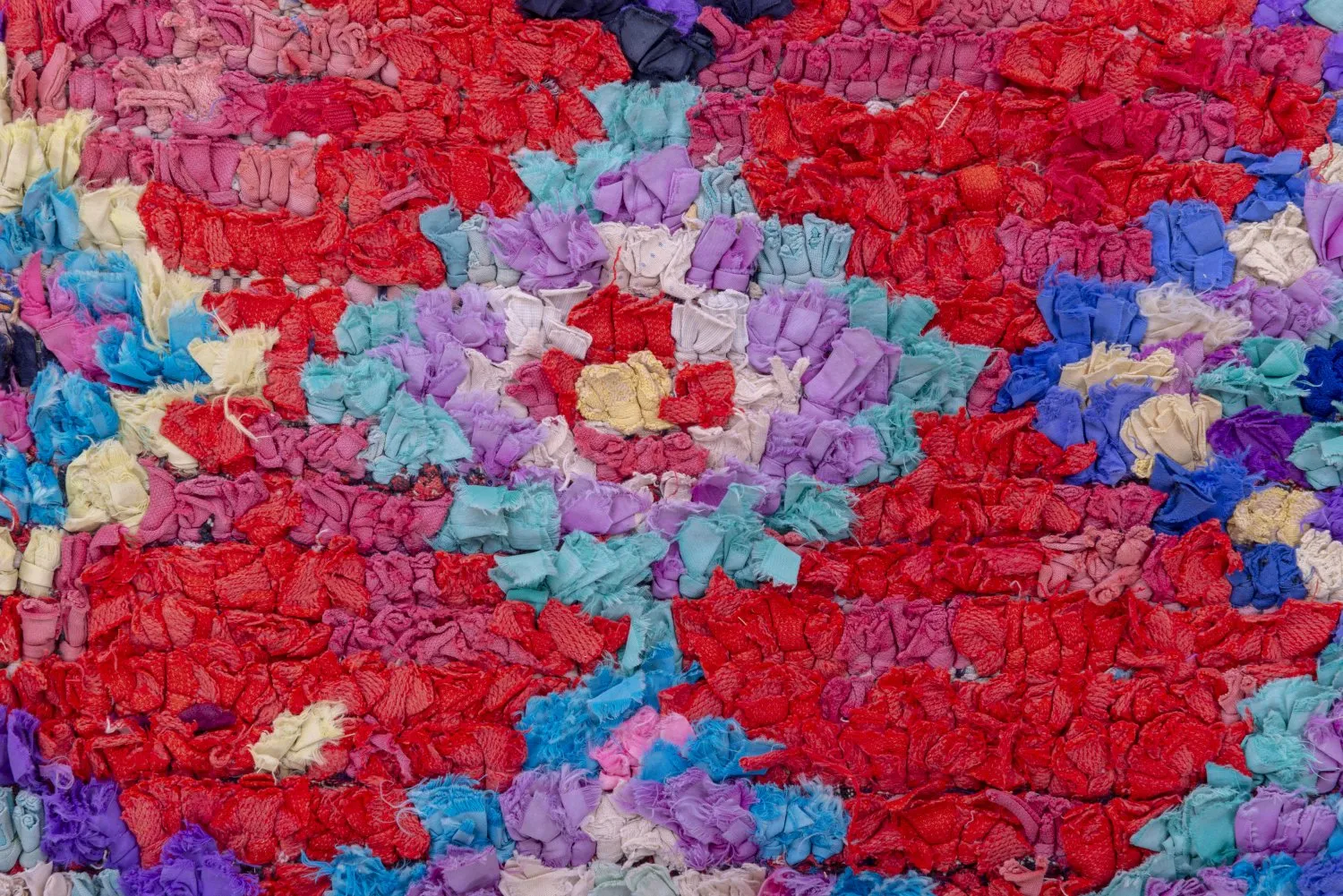 Marokkaanse Berber tapijt Boucherouite 245 x 150 cm