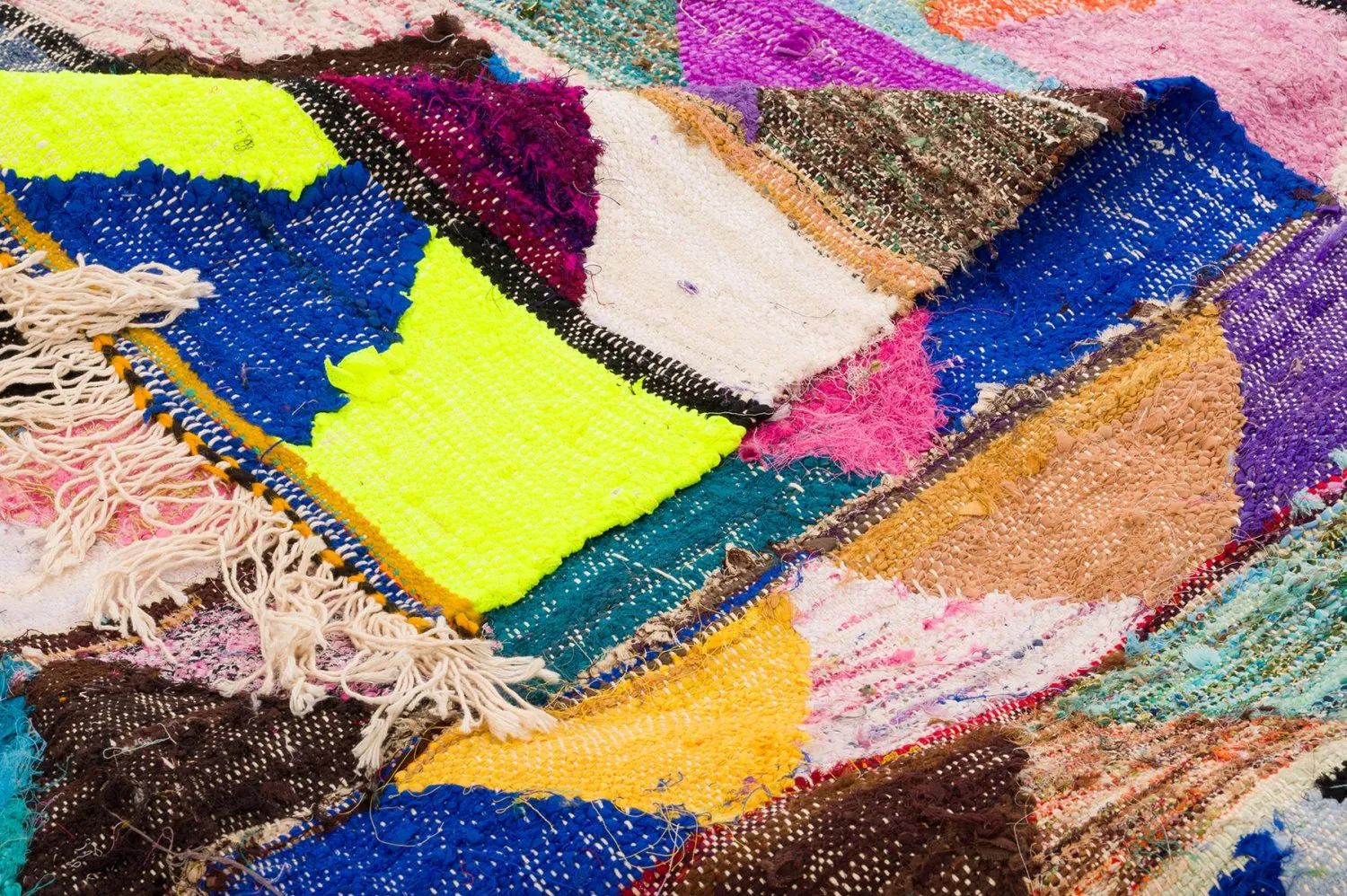 Marokkaanse Berber tapijt Boucherouite 135 x 290 cm