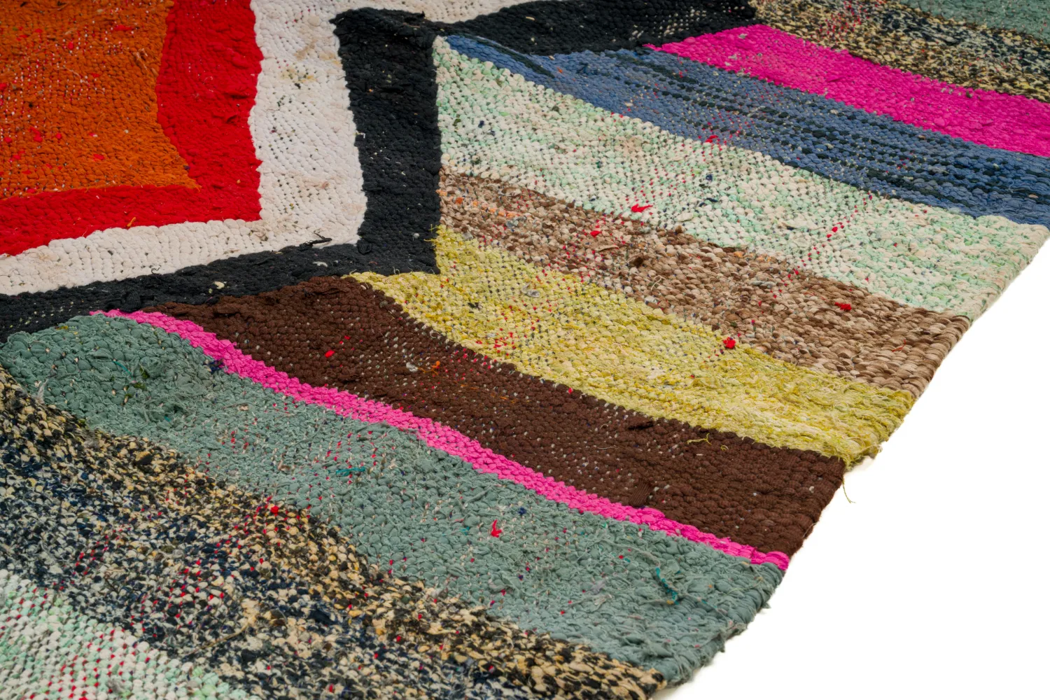 Marokkaanse Berber tapijt Boucherouite 130 x 260 cm