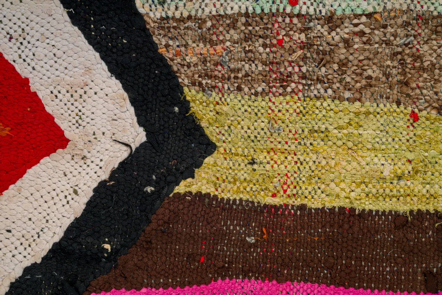 Marokkaanse Berber tapijt Boucherouite 130 x 260 cm