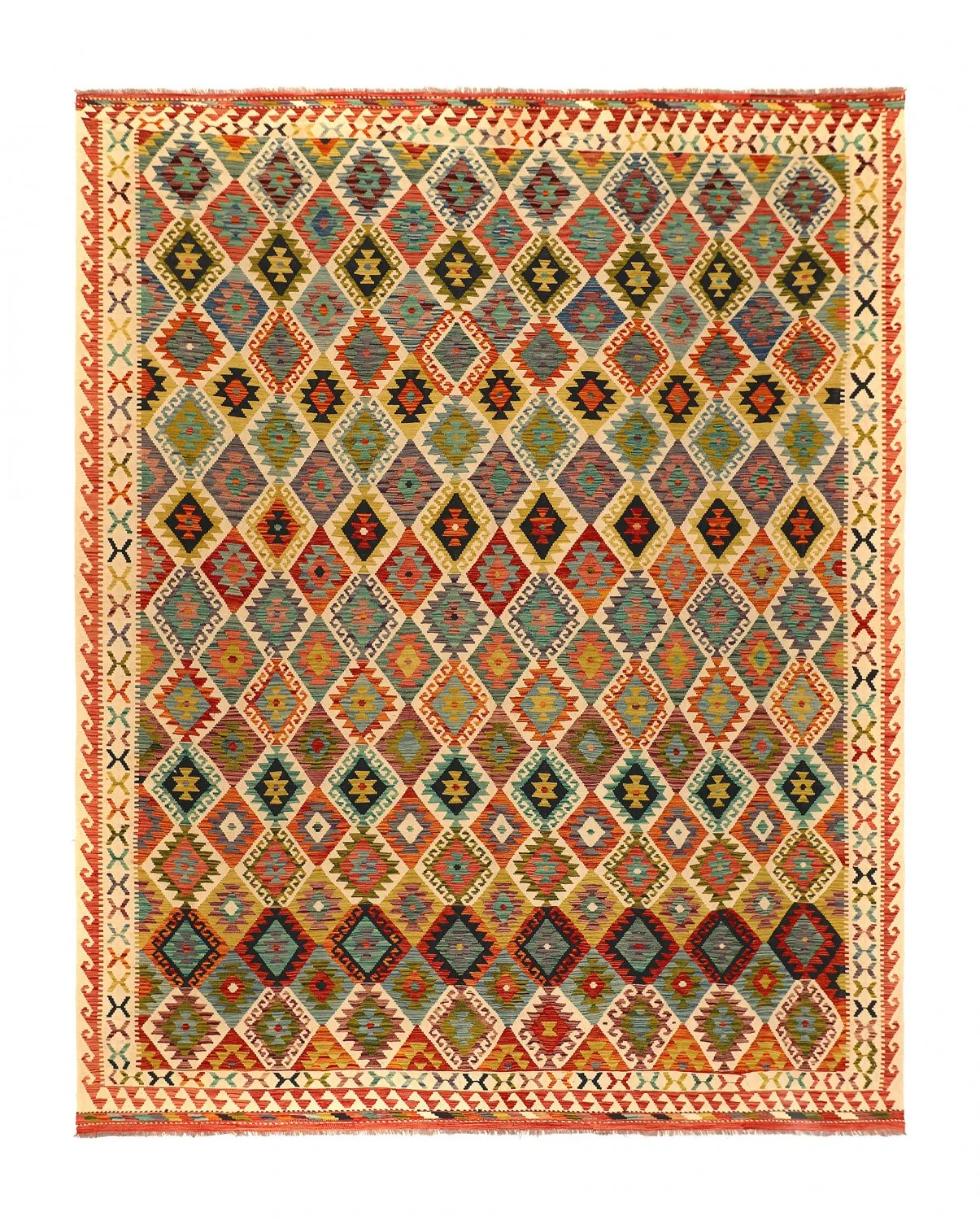 Oriëntaals kilimkleed 394 x 309 cm
