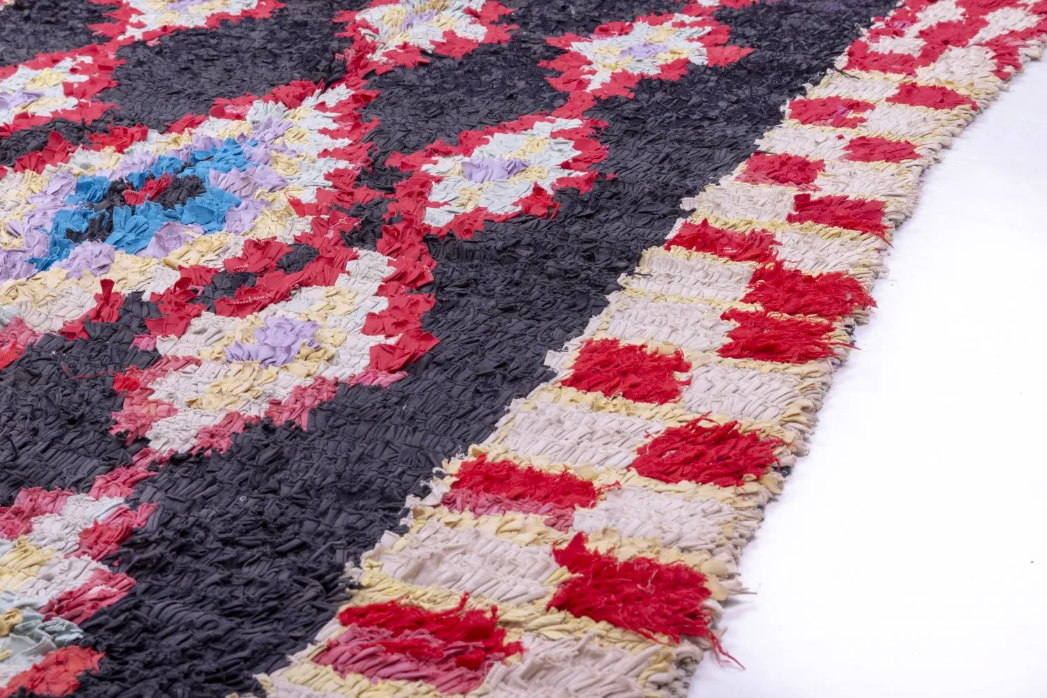 Marokkaanse Berber tapijt Boucherouite 235 x 130 cm