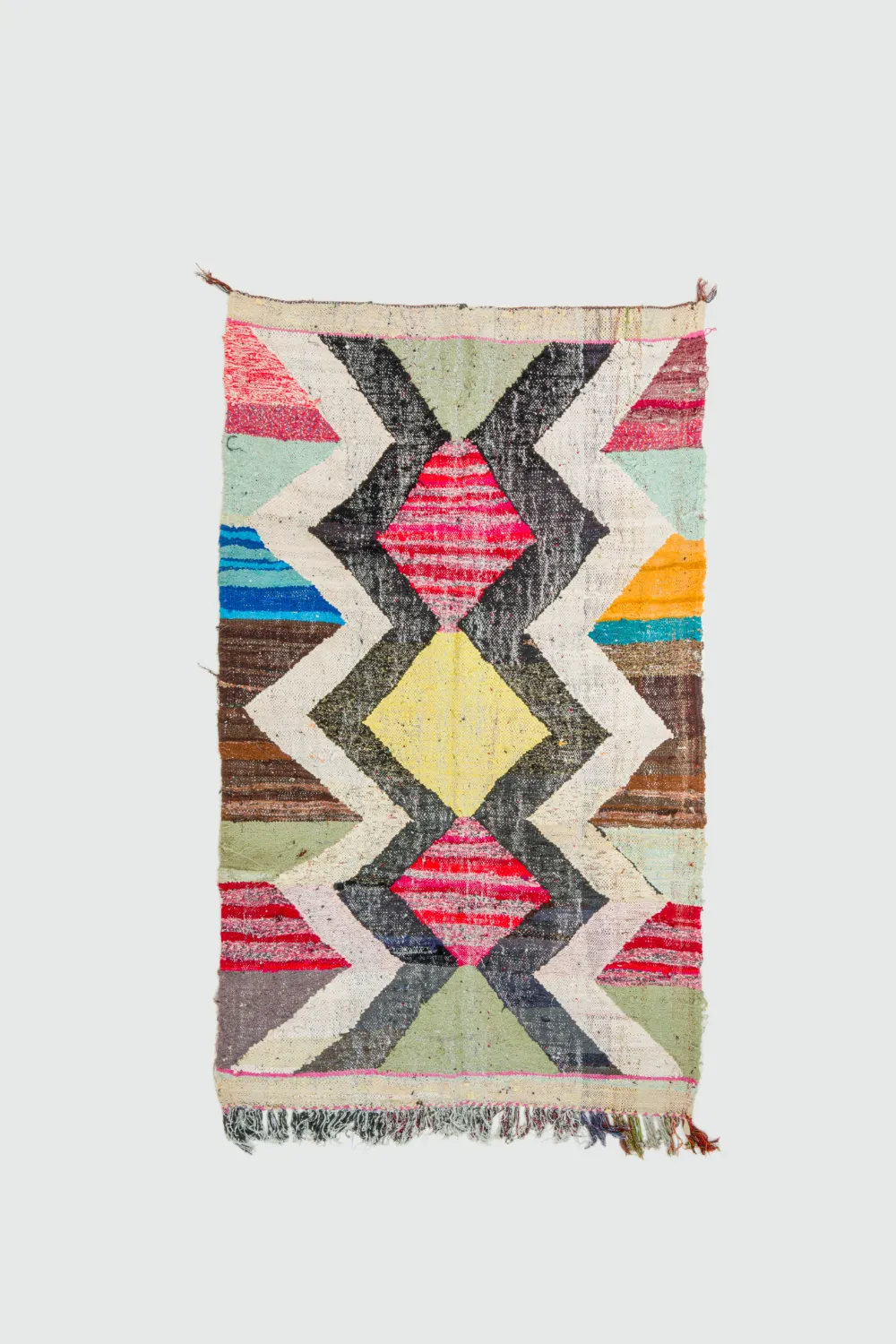 Marokkaanse Berber tapijt Boucherouite 135 x 230 cm