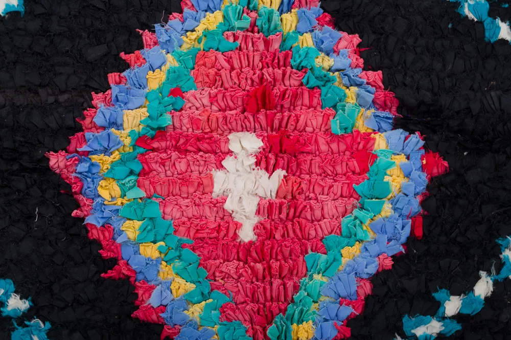 Marokkaanse Berber tapijt Boucherouite 250 x 155 cm