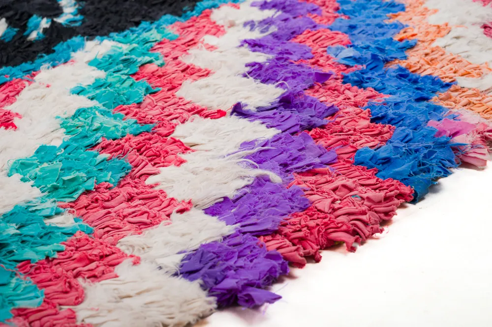 Marokkaanse Berber tapijt Boucherouite 250 x 155 cm