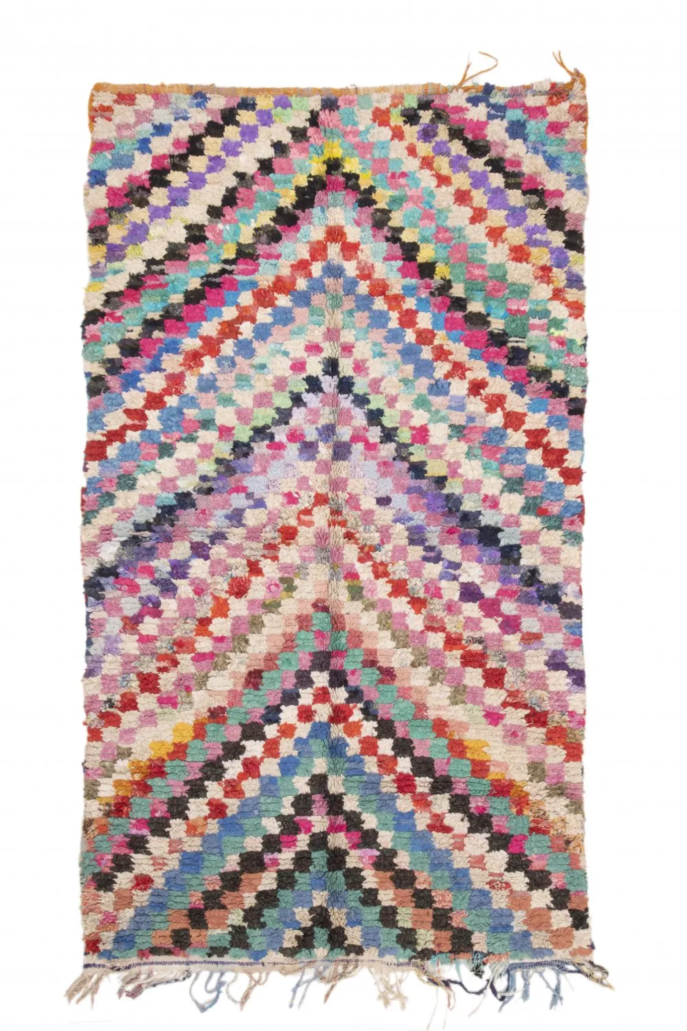 Marokkaanse Berber tapijt Boucherouite 245 x 140 cm