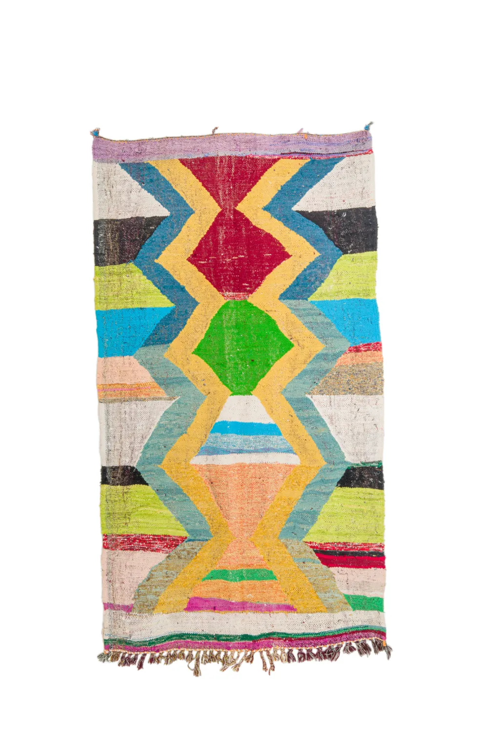 Marokkaanse Berber tapijt Boucherouite 125 x 230 cm