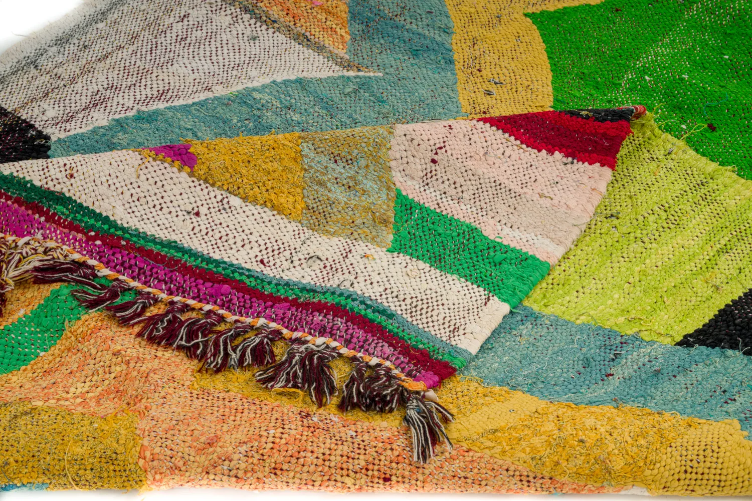Marokkaanse Berber tapijt Boucherouite 125 x 230 cm