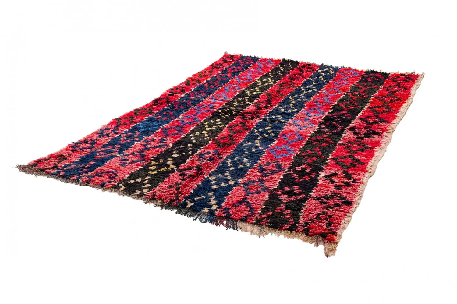 Marokkaanse Berber tapijt Boucherouite 135 x 205 cm