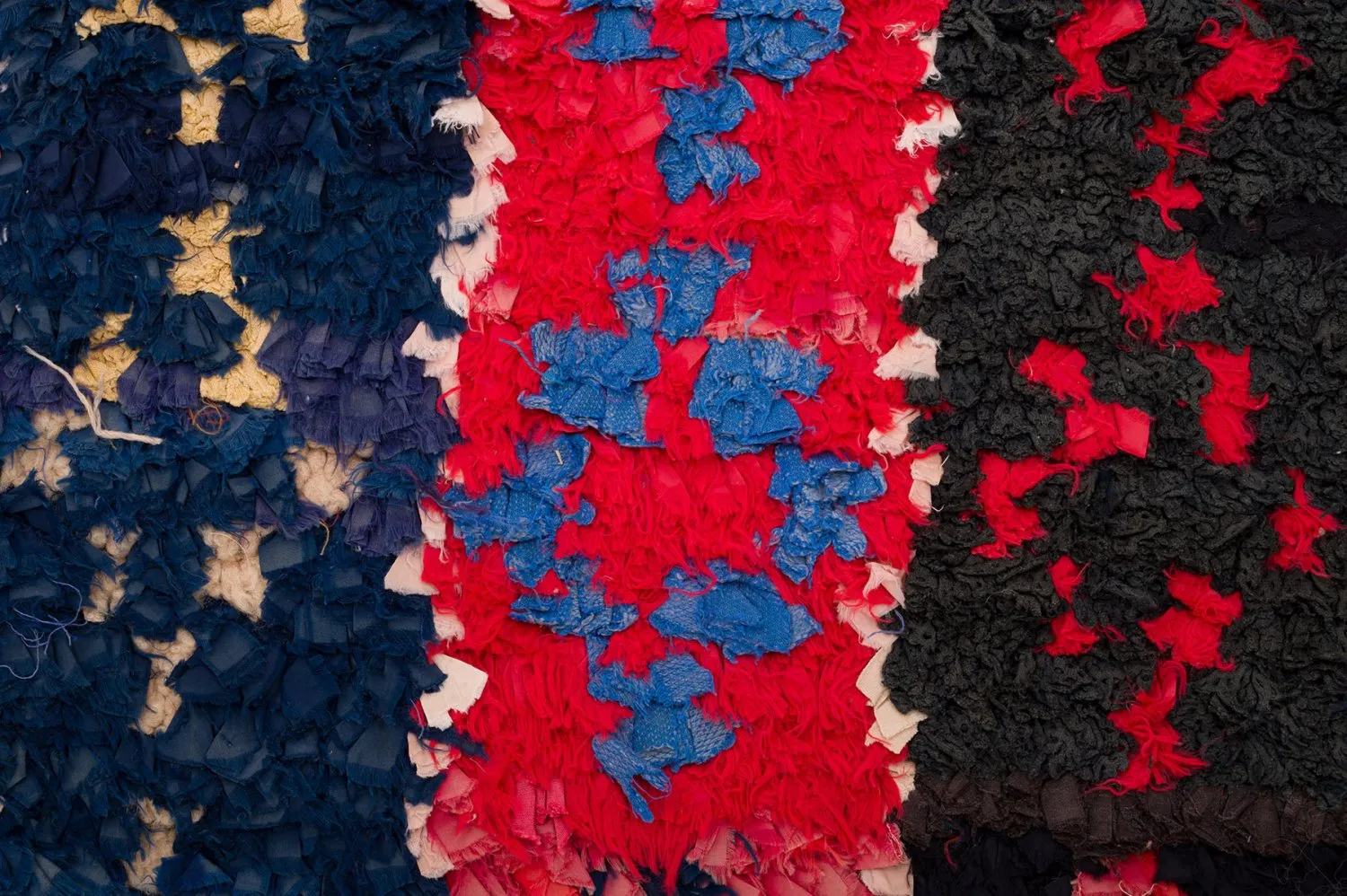 Marokkaanse Berber tapijt Boucherouite 135 x 205 cm