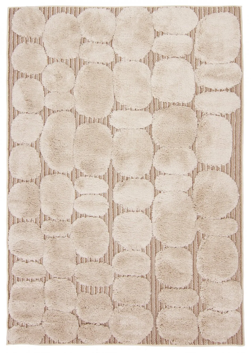 Hoogpolig vloerkleed - Fondi (beige)