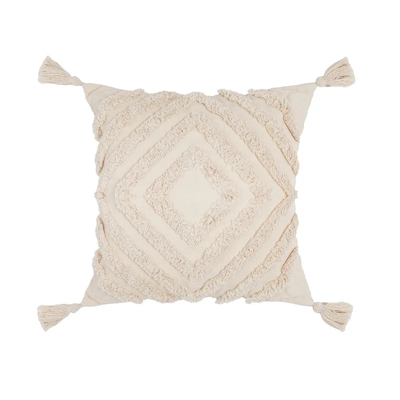 Kussensloop - Natural Boho 45 x 45 cm (beige)