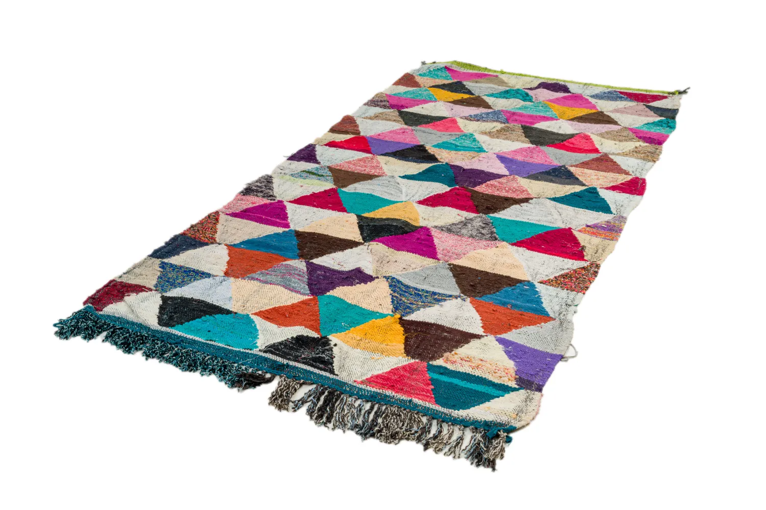 Marokkaanse Berber tapijt Boucherouite 130 x 280 cm