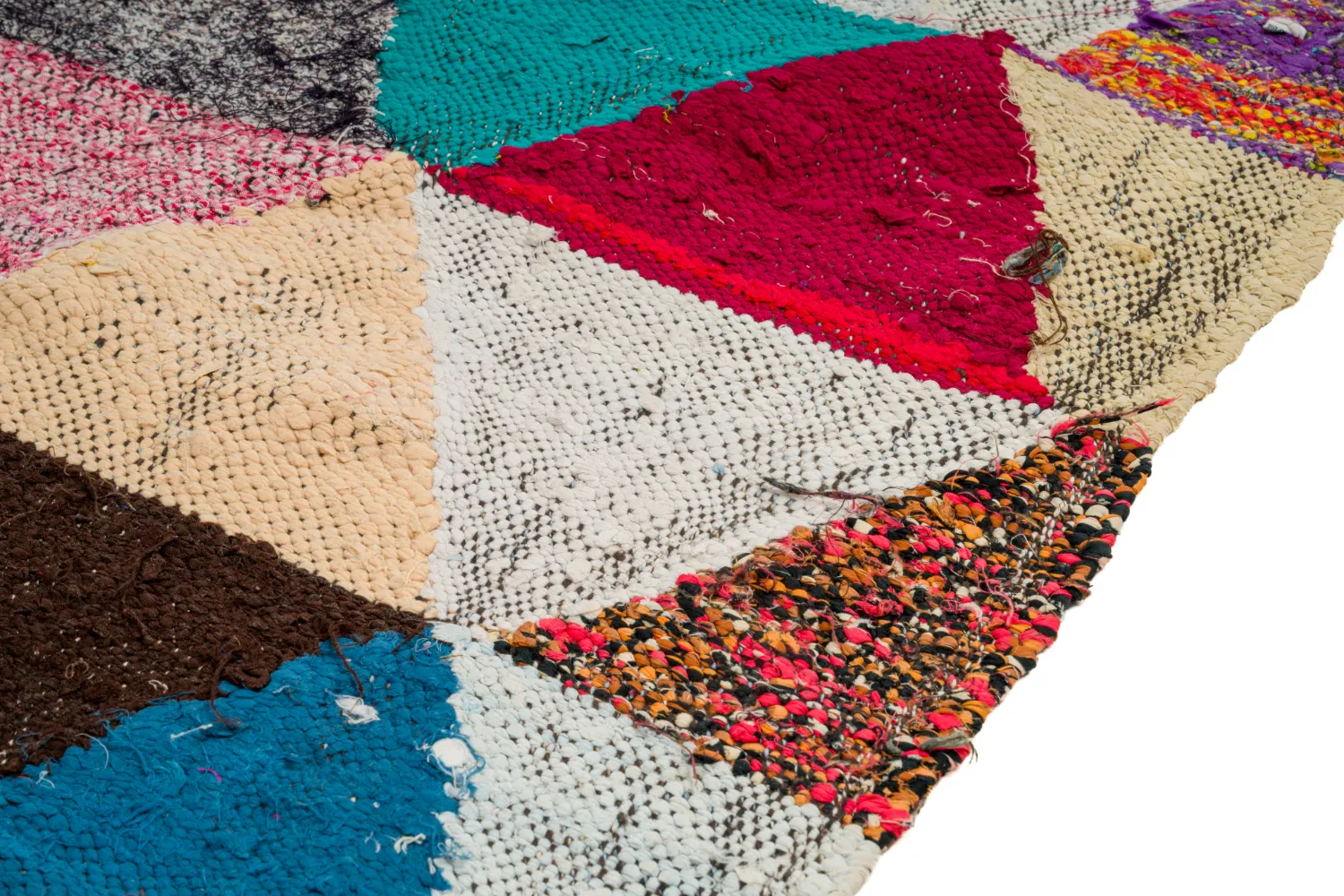 Marokkaanse Berber tapijt Boucherouite 130 x 280 cm