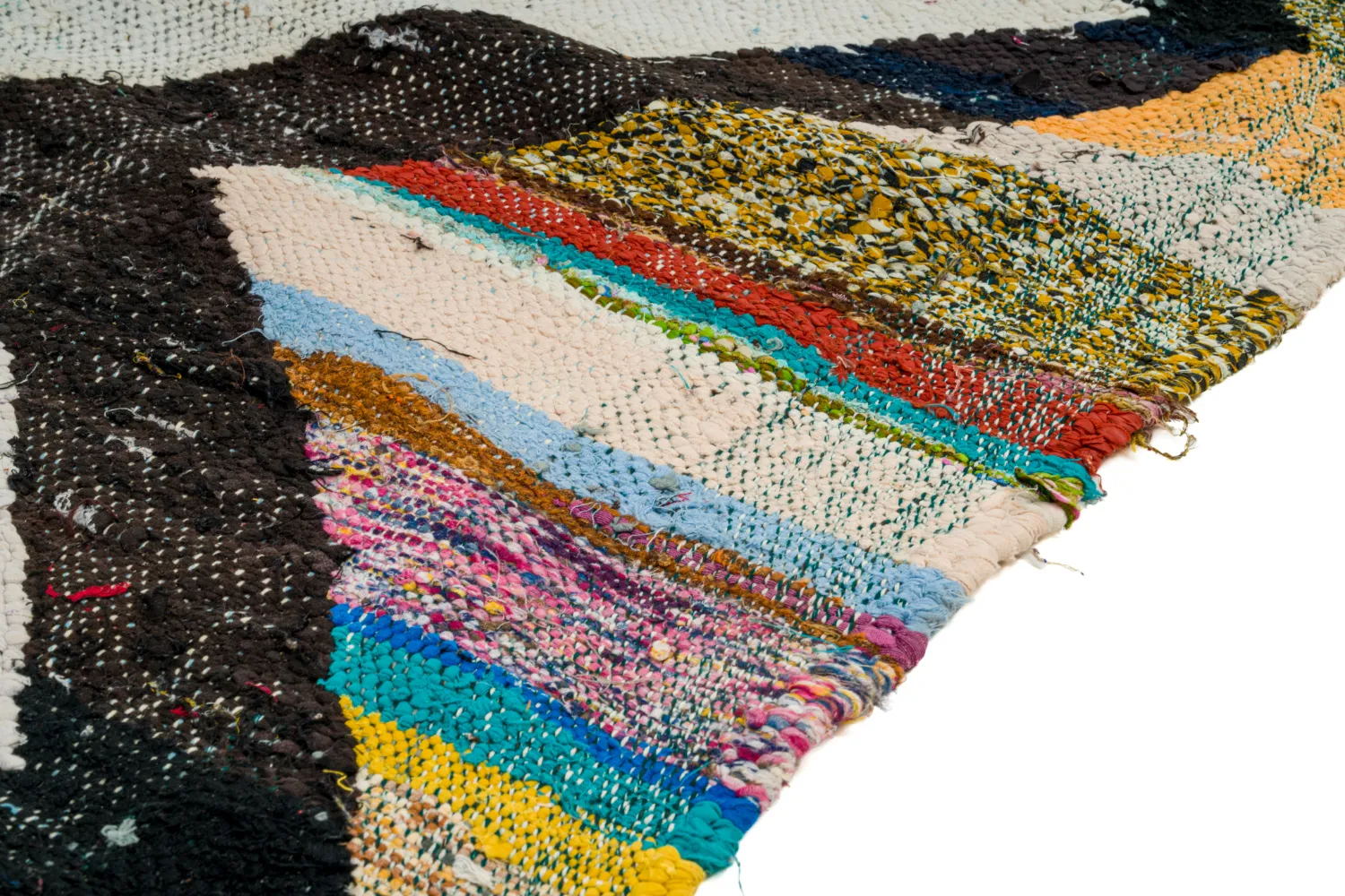 Marokkaanse Berber tapijt Boucherouite 135 x 235 cm