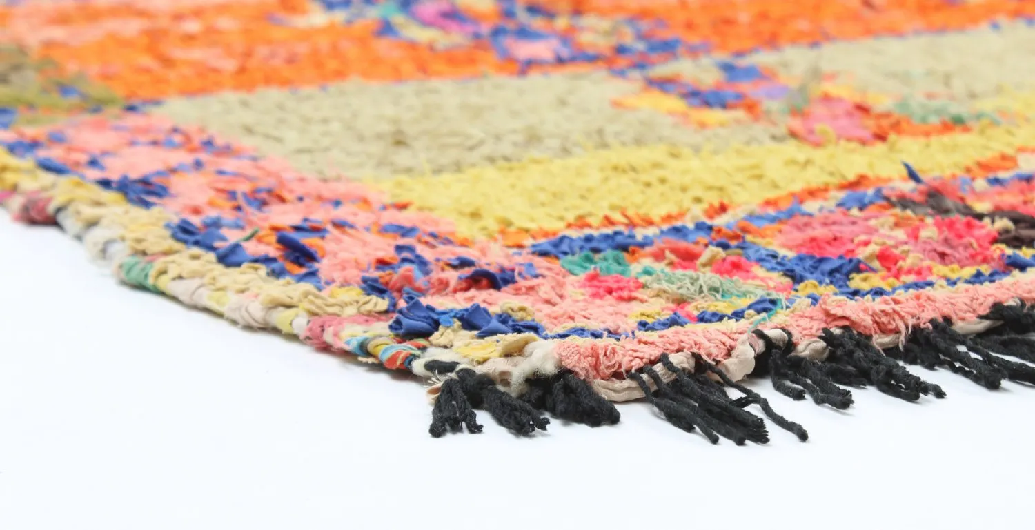 Marokkaanse Berber tapijt Boucherouite 162 x 152 cm