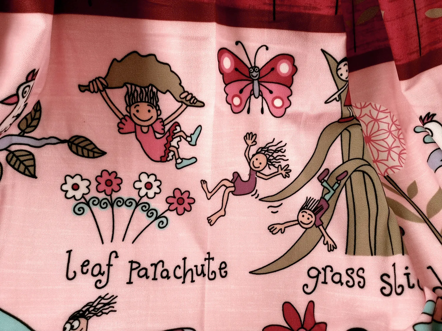 Gordijn - Pink Friends (roze)