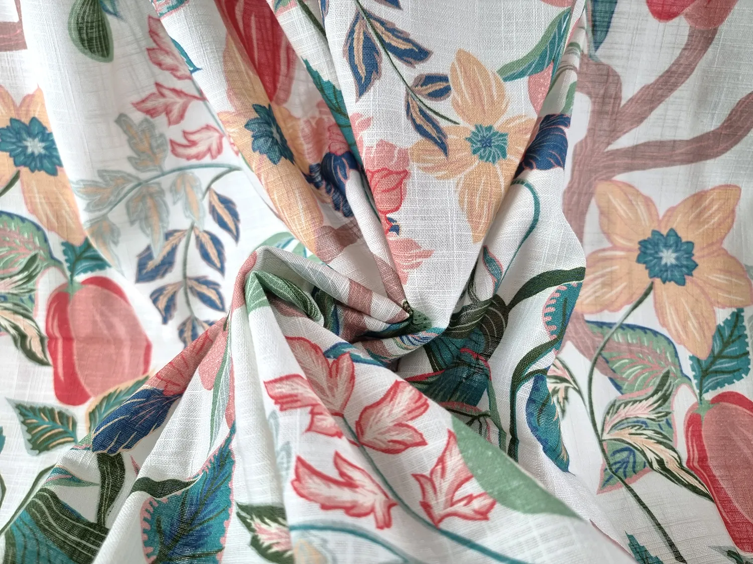 Gordijnen - Katoenen gordijn - Sofi-Lee (rood)