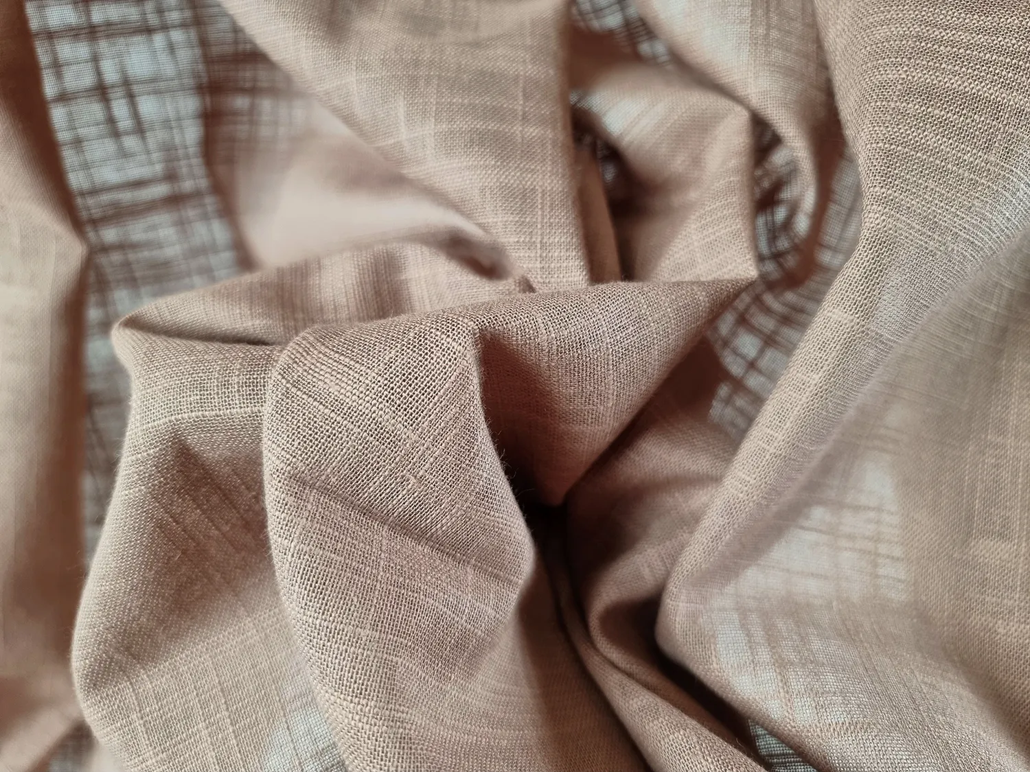 Gordijnen - Katoenen gordijn - Lollo (donker beige)