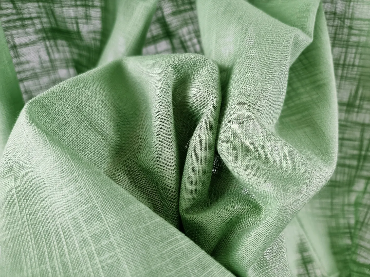 Gordijnen - Katoenen gordijn - Lollo (groen)