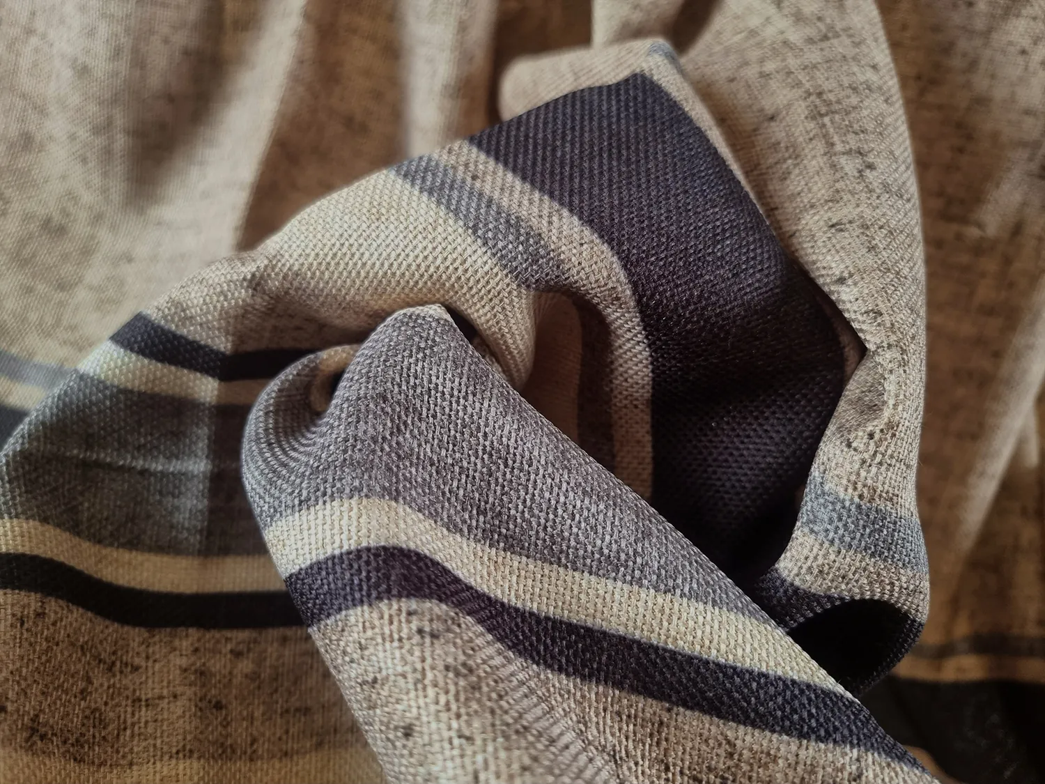 Gordijnen - Linnen gordijnen Letitia (beige)