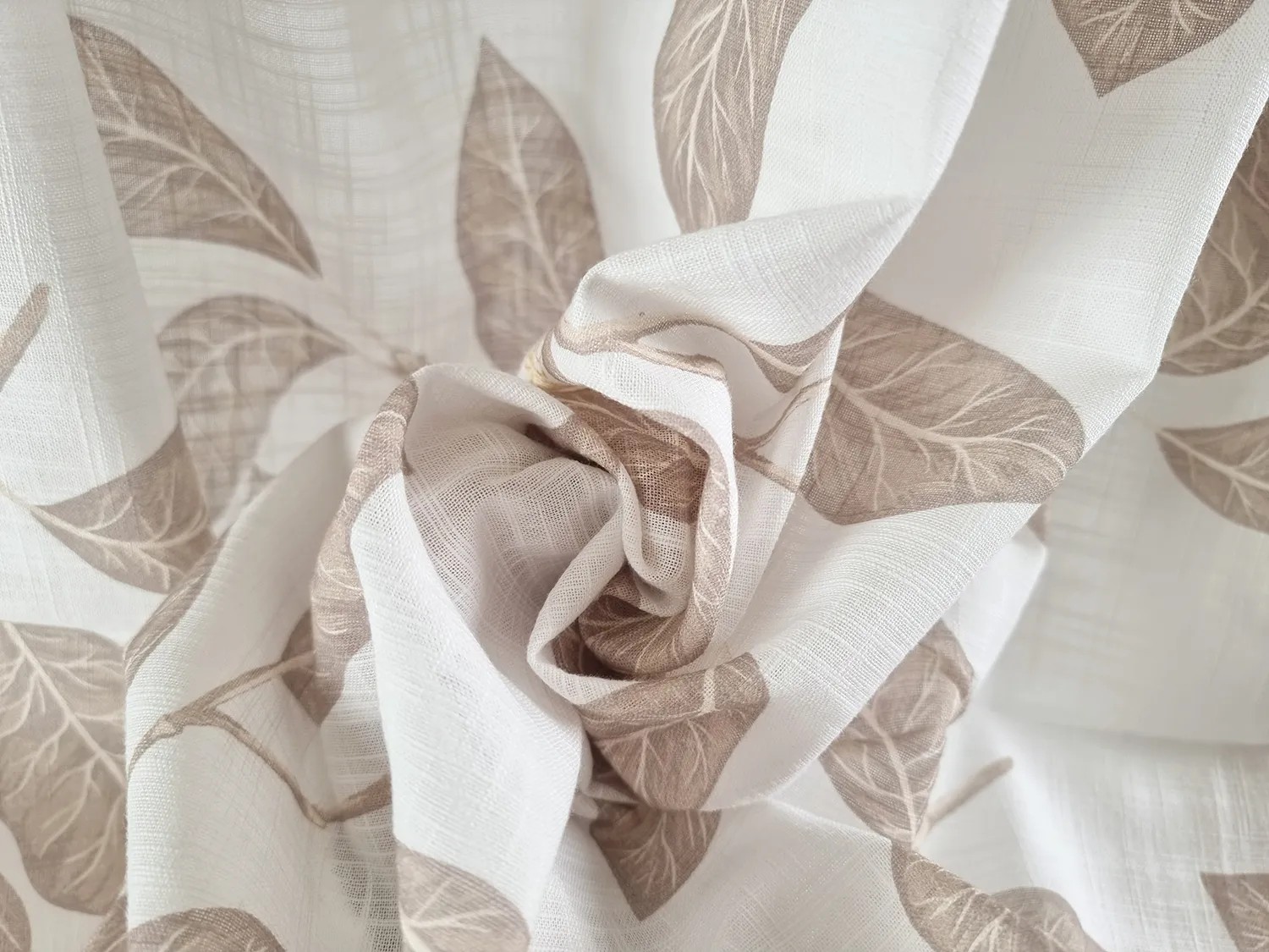 Gordijnen - Katoenen gordijn - Morris (beige)