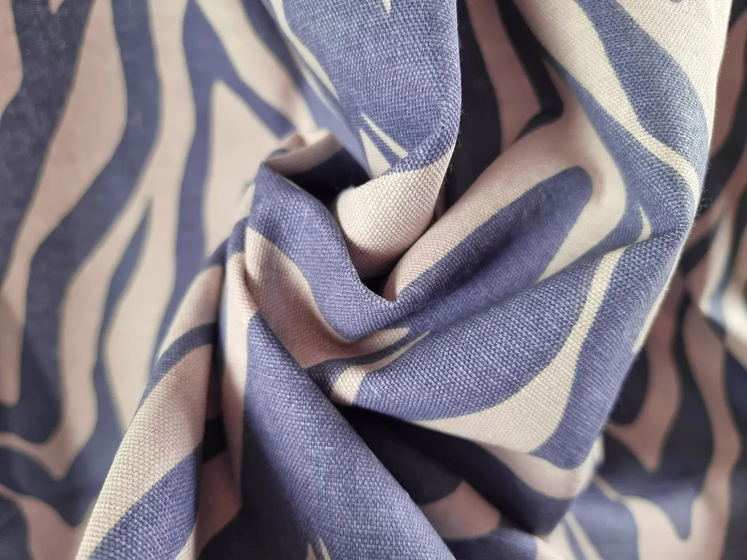 Gordijnen - Katoenen gordijn Laura (blauw)