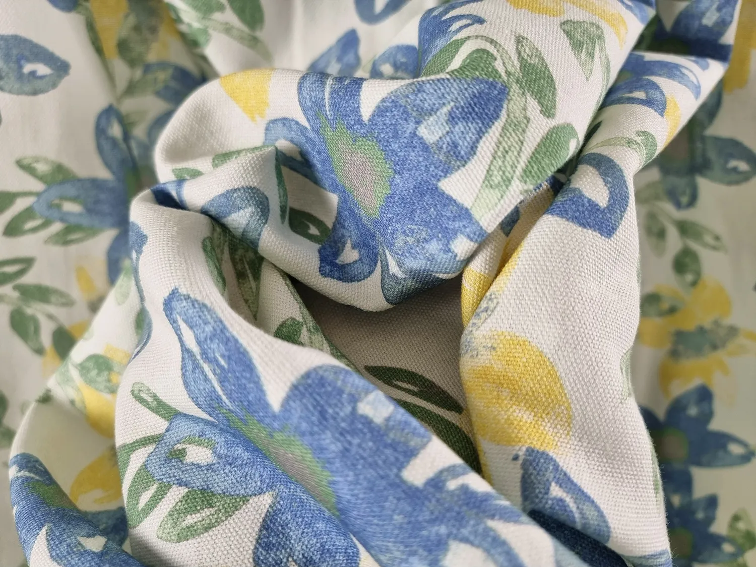 Gordijnen - Katoenen gordijn Petite (blauw)