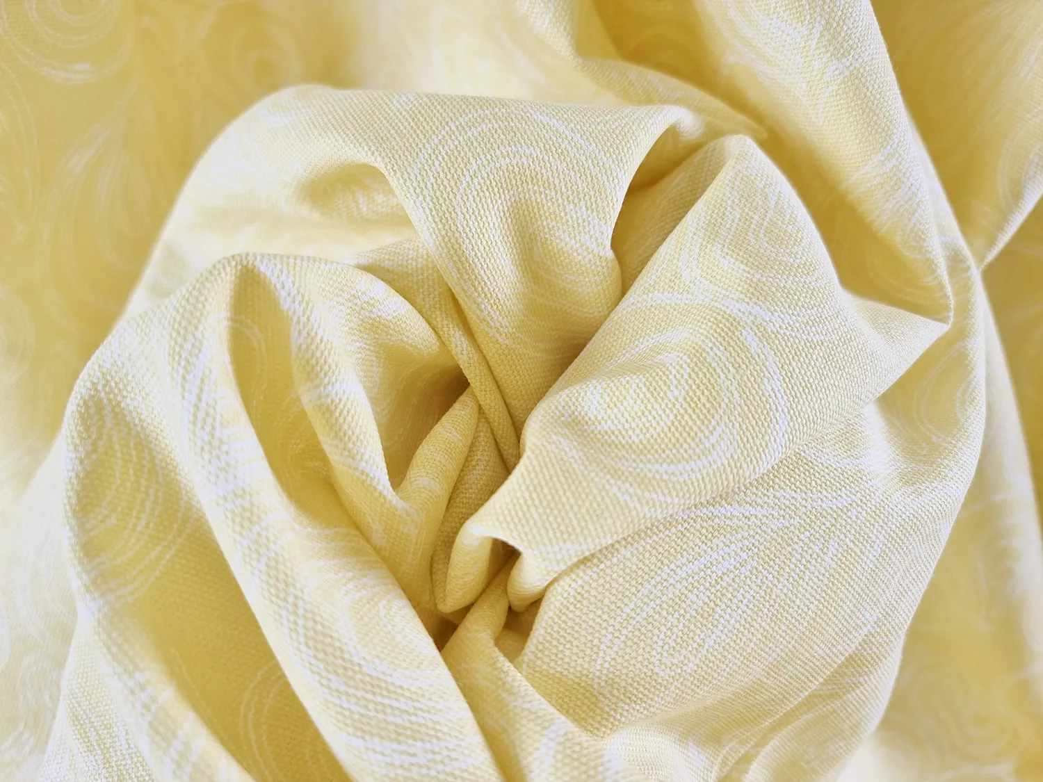 Gordijnen - Katoenen gordijn Merja (geel)