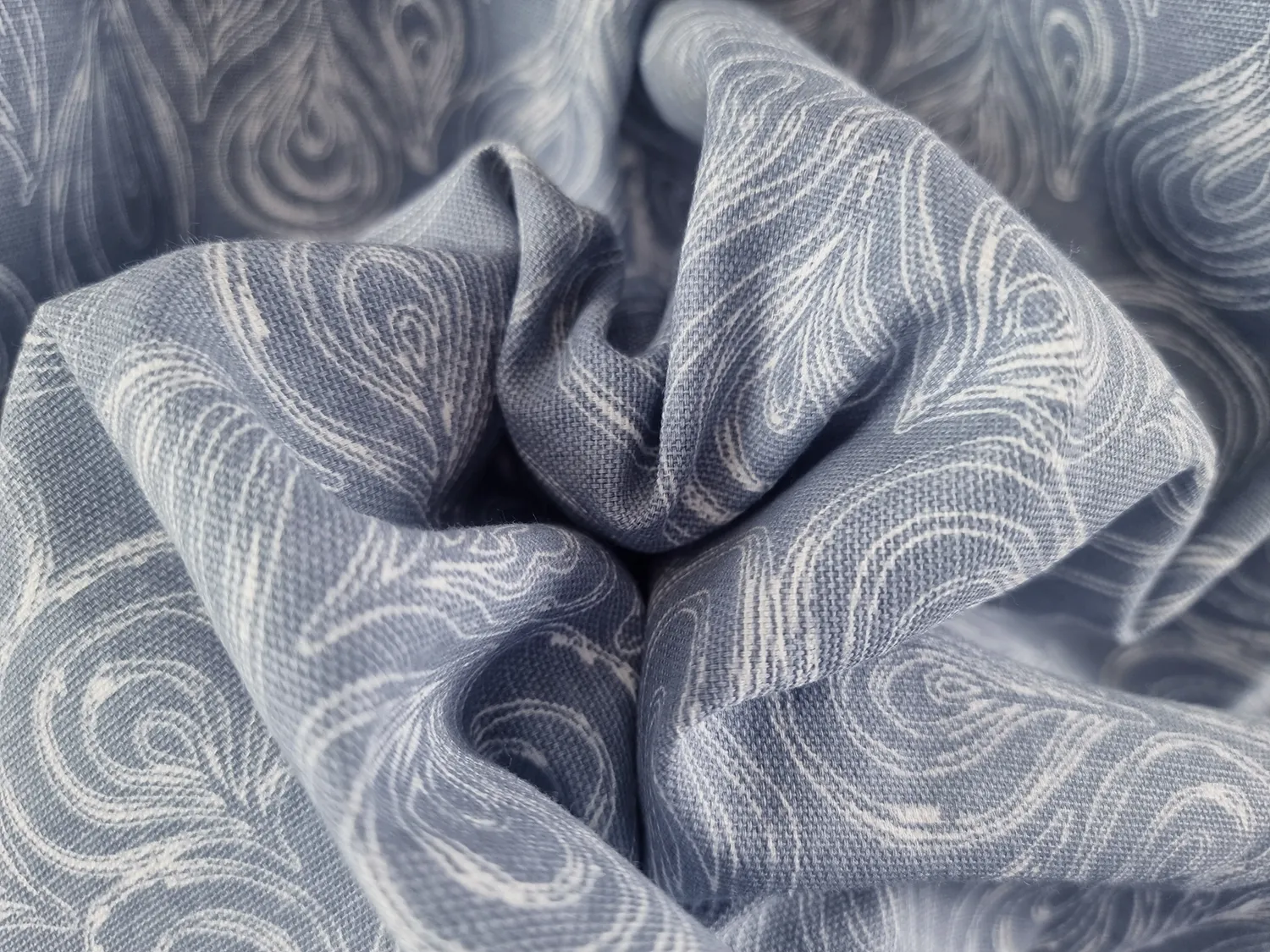 Gordijnen - Katoenen gordijn Merja (blauw)